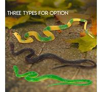 TARSHYRY Serpiente, Serpiente Falsa de Goma Bromas de Goma Realista para Juguetes Broma Halloween (Tipo 2)