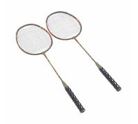 TARSHYRY Set de Raquetas de Bádminton, Raqueta de Bádminton 2pcs Livianas Aleaciones de Hierro Deportes con Bolsa de Almacenamiento de para Entretenimiento de Entrenamiento (Dorado)