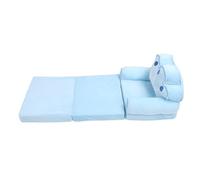 TARSHYRY Sofá Cama Convertible para Niños Pequeños, Sillón Abierto Abatible para Leer, Tomar una Siesta y Jugar, sofá Tumbona Ajustable de Tamaño Infantil (Blue)