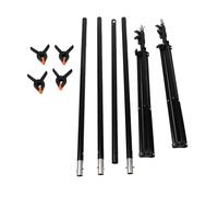 TARSHYRY Soporte de Fondo de Fotografía Ajustable con 4 Barras Transversales y Abrazaderas, de Soporte de Aluminio Portátil para Retratos de Estudio e Imágenes de Eventos