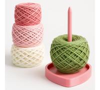 TARSHYRY Soporte para Hilo para Tejer y Hacer Ganchillo, Hilandero de Hilo Grande con Almacenamiento, Soporte Giratorio para Cuenco de Hilo Fácil de Instalar, Organizador Giratorio para