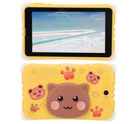 TARSHYRY Tableta para Niños, Pantalla HD de 11 Pulgadas con Funda Protectora Resistente y Soporte, Memoria ROM Ampliable de 128 GB para el Aprendizaje de los Niños, con Controles (Yellow)