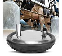TARSHYRY Tapa y Junta del Cubo de Leche, Tapa del Cubo de la Máquina de Ordeño de Lata de Leche de Fácil Instalación de Acero Inoxidable para Máquina de Ordeño