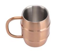 TARSHYRY Taza Aislada de Doble Pared de Acero Inoxidable, Vajilla Multiusos para café, té y Más, y Diseño Ergonómico (Color Cobre)