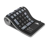 TARSHYRY Teclado Enrollable de Silicona, Tipificación Silenciosa, Llave Plegable Portátil 103 USB, Viaje, Estudio, Trabajo