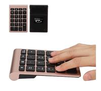 TARSHYRY Teclado Numérico Bluetooth 5.0, Teclado Numérico Inalámbrico de 22 Teclas con Teclas de Acceso Directo, de Contabilidad Financiera Delgado y Portátil para (Oro Rosado)