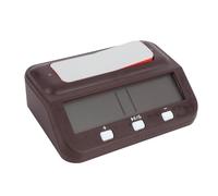 TARSHYRY Temporizador de Reloj de Ajedrez Digital, Temporizador de Ajedrez con Recompensa de Tiempo Retardado Alarma Función de Memoria Cuenta Regresiva Reloj de Ajedrez Reloj Despertador (Wine Red)