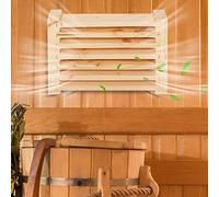 TARSHYRY Ventilaje de Pared de Descarga, Cubierta de Ventilación de Retorno de Aire Decorativa 8.3x6.0in Sauna de Ventilación de Pared de Madera en Casa
