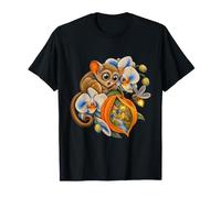 Tarsier sorprendido Encuentra una Aldea en orquídeas Lunares Camiseta