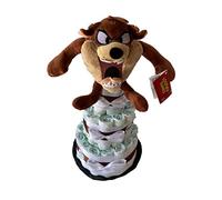 Tarta de pañales by MomentosGourmet Añade tu dedicatoria personalizada. Regalo para bebé muy práctico. Cesta Canastilla recién nacido.(Talla 2 de 3 a 6 Kg))
