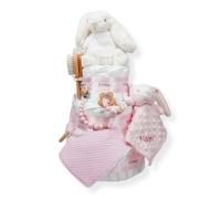 Tarta de pañales personalizada para bebé SPECIAL CAKE, Regalo Original para Baby Shower, Recién Nacido, Bautizo, Pañales D Sensitive, Pastel de pañales