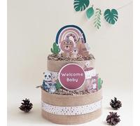 Tarta de pañales Tribal (tres pisos)