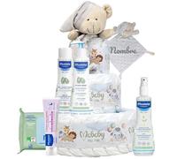 Tarta Pañales Mis Primeros Cuidados 42 Pañales Pingo Talla 2 Set Aseo Bebé Gel Champú Crema Hidra Bebé Agua Peinado Toallitas Dou Dou Osito Personalizado Regalo Recien Nacido Baby Shower (Gris)