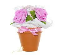 Tarta Pañales Rosa para niña - Ramo de pañales - erstlings Set - Regalo para nacimiento & Bautizo