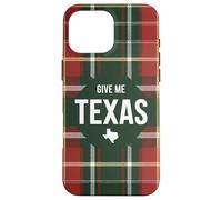 Tartán a Cuadros Texas Lone Star Pride Give Me Texas Carcasa para iPhone 16 Pro MAX