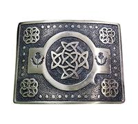 Tartan City Hombre Hebilla De Cinturón Kilt Nudo Celta Acabado Avejentado/Nudo Celta Kilt Hebillas