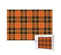 Tartán de Halloween,Rompecabezas de Madera de 300 Piezas, Juego Familiar, Rompecabezas para Adultos, Adolescentes, decoración del hogar