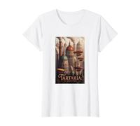 Tartaria Recordamos la Historia de Las inundaciones de Lodo Camiseta gráfica económica, Mujer, Blanco, S