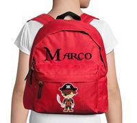 Tartas de pañales y más Mochila INFANTIL personalizada. Mochila infantil para el colegio. Personalizada con nombre. VUELTA AL COLE. Regalos personalizados. Diferentes modelos a elegir (Pirata)