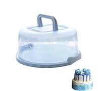 Tartas Redondo Recipiente, Recipiente para Tartas, Pasteles Con Tapa Caja Almacenamiento, Patrón De Cinturón De Almacenamiento Portátil Bizcochos Porta, para Pastel, Almacenamiento De Pan (25*21*13cm)