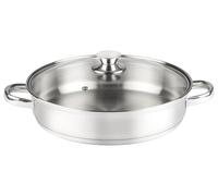 TARTERA Inoxidable 18/10 Ø30cm, Ideal para cocinar al Vapor y Servir Alimentos, Resistente y fácil de Limpiar.