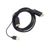 Taruor Cable HD a DisplayPort Chapado en Oro de 24K 3840x2160P, 1,8 M de Longitud, Plug and Play, Duradero, Compatible, Compatible con 4K a 60 Hz, Adecuado para Varios Dispositivo