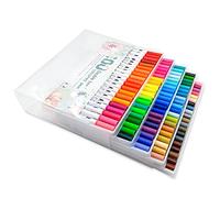 Taruor Juego de rotuladores 100 colores Rotuladores de colores de doble punta Rotuladores artísticos de punta fina para niños Adultos Dibujos para colorear Ilustraciones Artista Bocetos