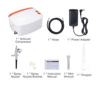 Taruor Juegos de Compresores de Aerógrafo Profesionales, Juego Aerógrafo Portátil para Técnicas Pintura, Modelado, Decoración Pasteles, Arte Uñas, Funcionamiento Silencioso, Eficiencia Ahorro Tiempo