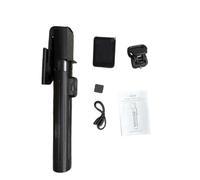 Taruor Trípode Inalámbrico para Selfie Stick con Monitor de 2,4" y Control Remoto Dual BT, Soporte Cuatro en uno para Encuadre Preciso, Monitoreo de Audio en Vivo Entrevistas