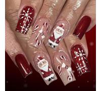 Tasa de cuadros centelleados con diseño de copo de nieve de Papá Noel, 24 unidades, palitos de caramelo con temática navideña, ABS, sustancia, celebración, instancias de rosa, tasa de fotogramas, ABS