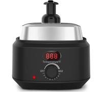 TASALON Máquina profesional de espuma caliente para afeitar, calentador de afeitado de gran capacidad de 850 ml con pantalla digital de temperatura y 2 bombas, uso doméstico, salón y barberías