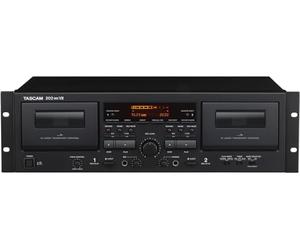 Tascam 202MKVII Cubierta de casete dual con salida USB, negro, 202MKVII