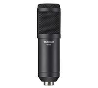 TASCAM TM-70 - Micrófono dinámico para podcasting y reunión de Noticias, Color Negro