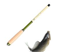 Tasche tragbare Angelrute, Fishing Rutentasche, Angelrute Werkzeuge - ausziehbare Tragetasche mit Holzgriff, kompakt 30 cm, Kapazität bis zu 200 cm Rute, ideal für Reisen & Angeltouren