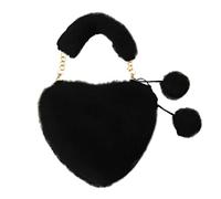 Taschen Damen Memento Farbe Umhängetasche Herzform Handtasche Valentinstag Liebestasche Funktionsshirt Damen Langarm mit Taschen, Negro , Talla única para todos