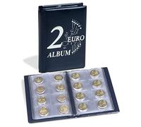 Leuchtturm Álbum portamonedas Route 2-Euro 48 monedas de 2€ Portada 2€ en relieve Azul