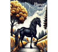 Taschenkalender 2025 Pferde DIN A6: Planer, Monats- und Wochenplaner, Terminkalender, Kleiner Wochenkalender, Handlicher Buchkalender & Mini Kalender ... Männer, Jungen & Mädchen. Tiere Schwarz