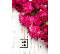 Taschenkalender A6: Terminplaner & Buchkalender , Kompakter Jahresplaner mit 1 Woche auf 2 Seiten | Das kleine Kalenderbuch für große Pläne und einen klaren Kopf ... Blumen
