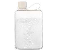 Taschenwasserflasche | 500 ml tragbare flache Becher | Sommerwasserflasche, Sportwasserflasche, schlanke, auslaufsichere Kaltflasche für Handtasche und tasche