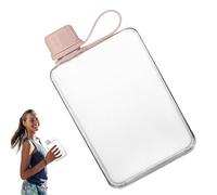 Taschenwasserflasche | 500 ml tragbare flache Becher | Sommerwasserflasche, Sportwasserflasche, schlanke, auslaufsichere Kaltflasche für Handtasche und tasche