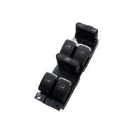 TASEKI Interruptor Elevalunas 1J4959857A Interruptor De Elevalunas Eléctrico Principal para Golf MK4 para Bora 1J4 959 857A 1J4 959 857 A Luz Verde(Chrome)