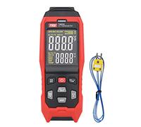 TASI TA612C Termómetro termopar tipo K/J de 4 canales -200~1372℃/ -328~2501℉ Medidor de temperatura LCD digital portátil 5000 Grupos Almacenamiento de datos con carga de datos USB y
