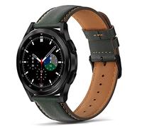 Tasikar 20mm/22mm Correas de Cuero Compatible con Samsung Galaxy Watch 47mm 7/6/5/4 Band/6 Classic 43mm 47mm/5 Pro Band, Correa de Cuero Genuino para Galaxy Watch 4 Classic/3