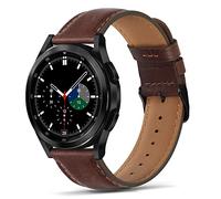 Tasikar 22mm Correas Compatible con Correa Samsung Galaxy Watch 3 45mm/Galaxy Watch 46mm/Huawei GT 3 GT 2 46mm, Cuero Genuino de Repuesto para Gear S3 Frontier, 22mm, Marron Oscuro