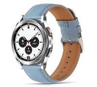 Tasikar 22mm Correas Compatible con Correa Samsung Galaxy Watch 3 45mm/Galaxy Watch 46mm/Huawei GT 3 46mm/GT 2 46mm, Cuero Genuino Correa de Repuesto para Gear S3 Frontier, 22mm, Azul