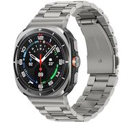 Tasikar Correas Acero Inoxidable Compatible con Samsung Galaxy Watch Ultra 47mm, No Gap Men Women Genuine Correa para Galaxy Watch Ultra 47mm, Gris Titanio
