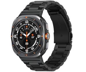 Tasikar Correas Acero Inoxidable Compatible con Samsung Galaxy Watch Ultra 47mm, No Gap Men Women Genuine Correa para Galaxy Watch Ultra 47mm, Negro