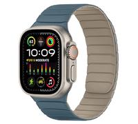 Tasikar Correas Magnéticas Compatible con Apple Watch 49mm 46mm 45mm 44mm 42mm Silicona Suave Correa de Repuesto Tipo Bucle para iWatch Ultra 3 2 1 SE Series 11 10 9 8 7 6 5 4 3, Dune-Nube azul
