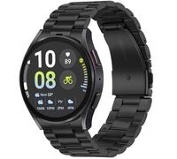 Tasikar Correas No Gap Compatible con Samsung Galaxy Watch 7/6/5/4/FE 44mm 40mm/6 Classic Band 47mm 43mm/5 Pro 45mm/4 Classic 46mm 42mm, 20mm Correa de metal para hombre mujer, Negro