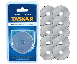 taskar Cuchillas Cúter rotativo (45 mm para OLFA etc - Pack de 10